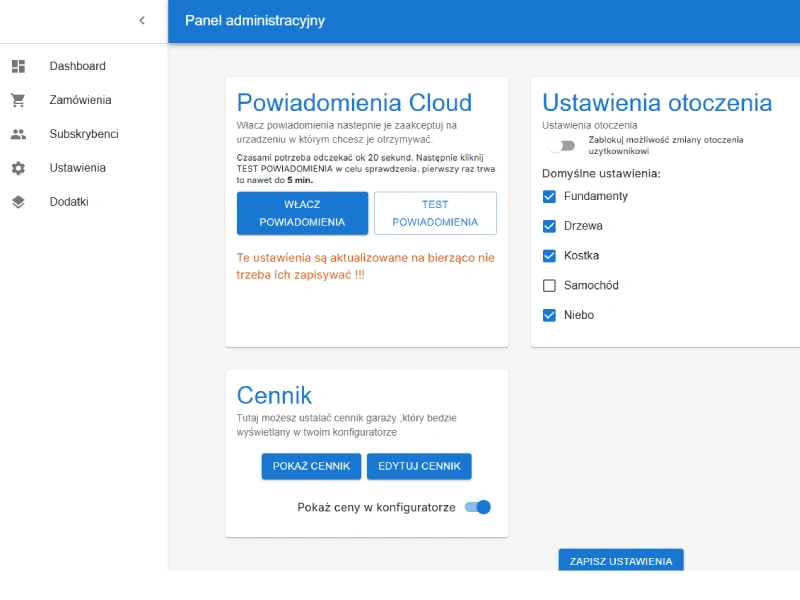 Panel administracyjny